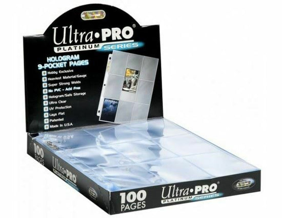 Ultra Pro - Platinum 9-Pocket Pages (11 Hole) Display (100 Pages)