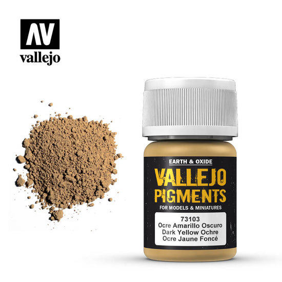 Vallejo 35ml Pigments - Dark Yellow Ocre 