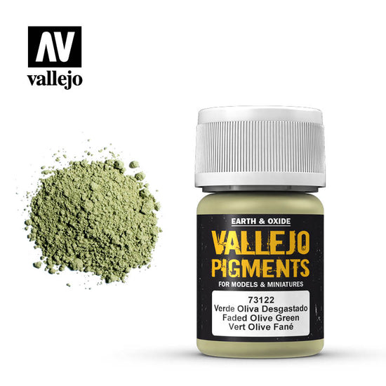 Vallejo 35ml Pigments - Faded Olive Green 