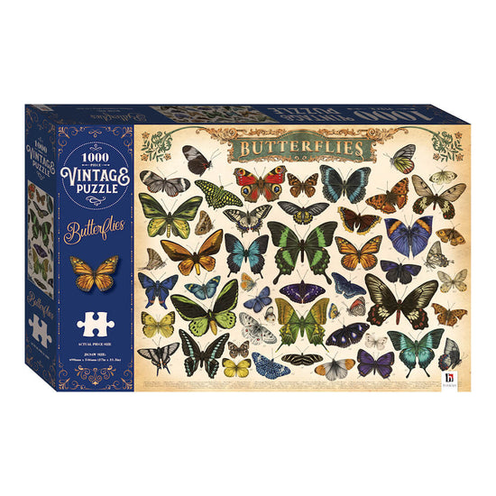 Vintage Classic Piece Jigsaw: Butterflies(1000 Pieces)