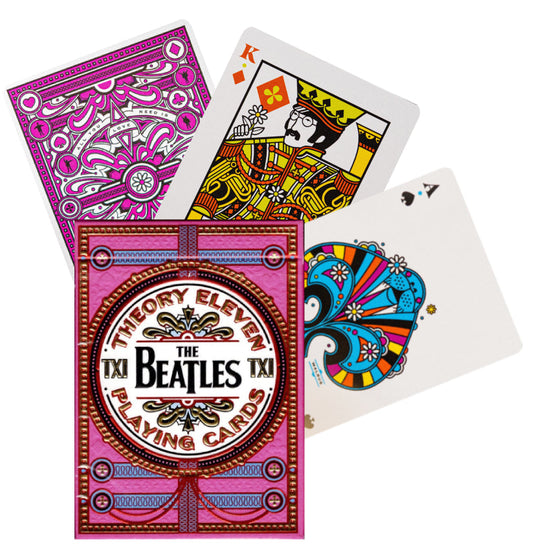Theory11 The Beatles Premium Playing Cards - Pink