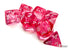 Chessex CHX23084 - Translucent Pink/White Polyhedral 7-Dice Set - 601982009977 - crystallotus.eu
