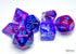 Chessex CHX27557 - Nebula Luminary Nocturnal/Blue Polyhedral 7-Dice Set  - 601982032296 - crystallotus.eu
