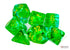 Chessex CHX26466 - Gemini Translucent Green-Teal/Yellow Polyhedral 7-Dice Set - 601982034610 - crystallotus.eu