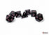 Chessex CHX25448 - Opaque Black/Pink Polyhedral 7-Dice Set - 601982044695 - crystallotus.eu