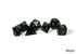 Chessex CHX25458 - Opaque Black/Green Polyhedral 7-Dice Set - 601982044541 - crystallotus.eu