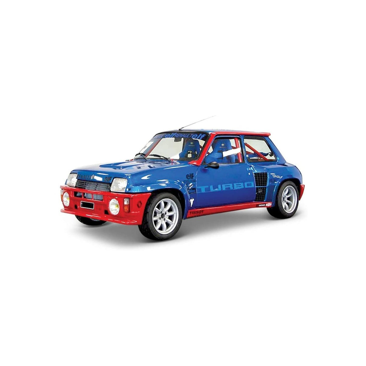 Bburago 1:24 Renault 5 1982 Turbo Blue/Red - 4893993210886 - crystallotus.eu