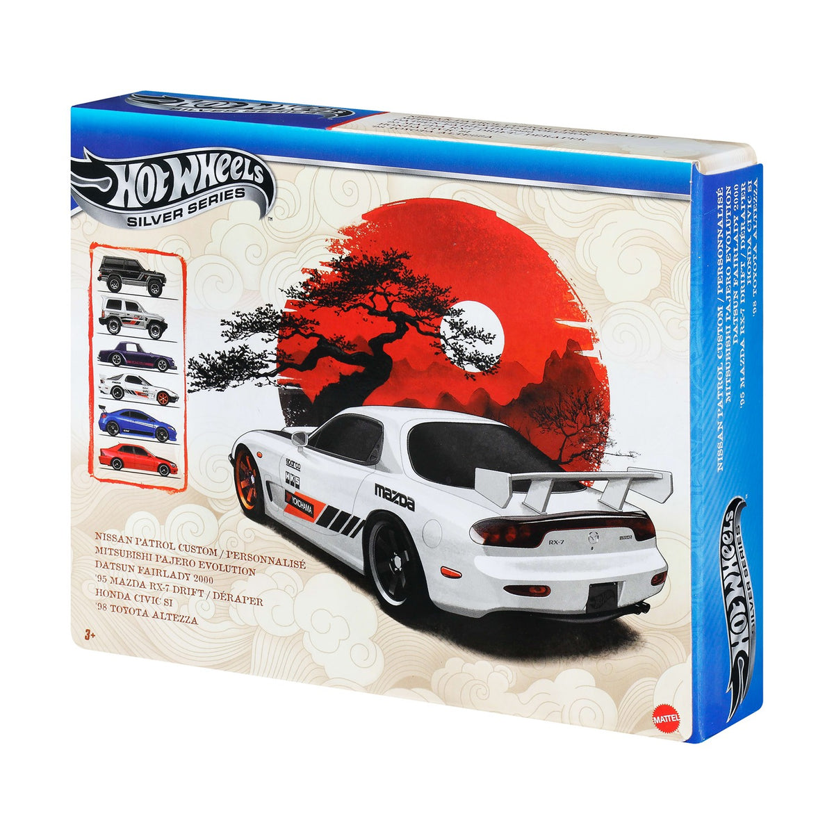 Mattel - Hot Wheels Silver Series - Σετ Με 6 Αυτοκινητάκια Die-Cast Streets of Japan (JLB23) - 194735359844 - crystallotus.eu