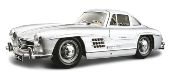 Bburago 1:24 Mercedes-Benz 300 SL (1954) Silver - 4893993220236 - crystallotus.eu