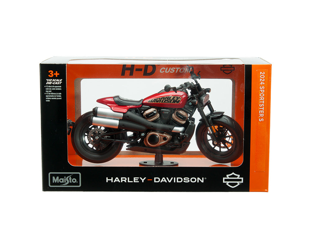 Maisto 1:12 Harley-Davidson Motorcycles - 2024 Sportster S Red