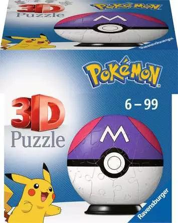 Ravensburger - 3D Puzzle: Pokemon Master Ball 54 pcs (11564) - 4005556115648 - crystallotus.eu