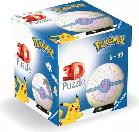 Ravensburger - 3D Puzzle: Pokémon Heal Ball 54 pcs (11582) - 4005556115822 - crystallotus.eu