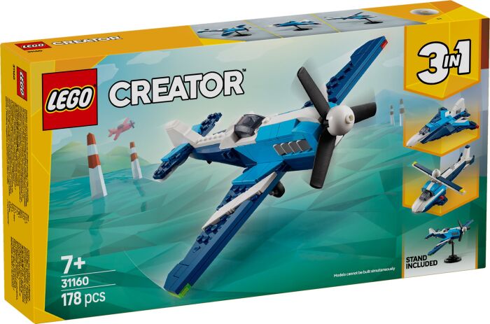 LEGO 31160 - Creator 3in1 Aircraft: Race Plane - 401958000311 - crystallotus.eu