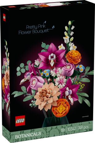 LEGO 10342 - Botanicals Pretty Pink Flower Bouquet - 401958010342 - crystallotus.eu