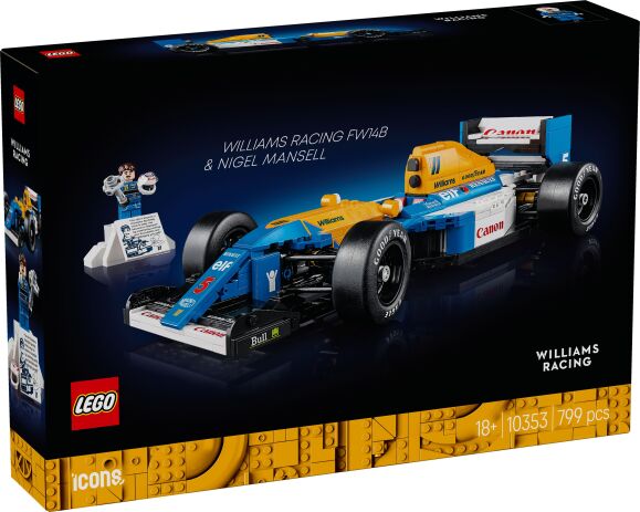LEGO 10353 - Icons Williams Racing FW14B &amp; Nigel Mansell - 401958010353 - crystallotus.eu