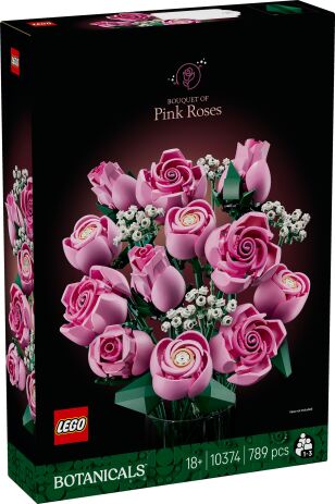 LEGO 10374 - Botanicals Bouquet Of Pink Roses - 401958010374 - crystallotus.eu