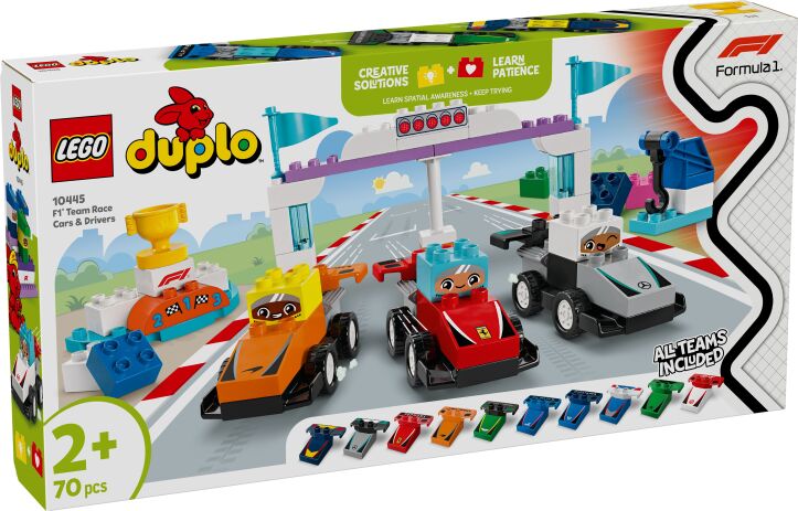 LEGO 10445 - F1 Team Race Cars &amp; Drivers - 401958010445 - crystallotus.eu