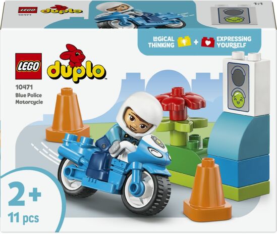 LEGO 10471 - Blue Police Motorcycle - 401958010471 - crystallotus.eu
