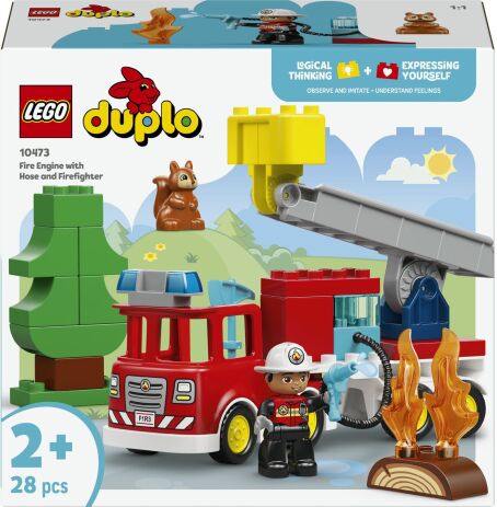 LEGO 10473 - Fire Truck With Hose And Firefighter - 401958010473 - crystallotus.eu