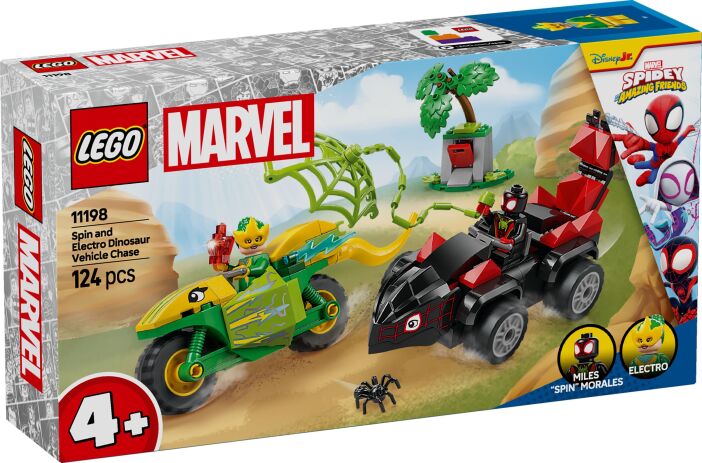 LEGO 11198 - Super Heroes Spin &amp; Electro Dinosaur Vehicle Chase - 401958011198 - crystallotus.eu