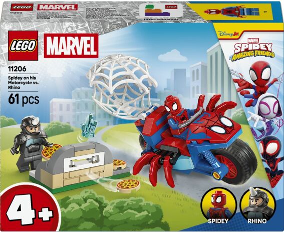 LEGO 11206 - Spidey: Spidey On His Motorcycle vs. Rhino - 401958011206 - crystallotus.eu