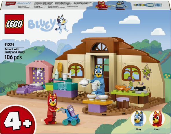LEGO 11221 - Bluey School With Rusty And Bluey - 401958011221 - crystallotus.eu