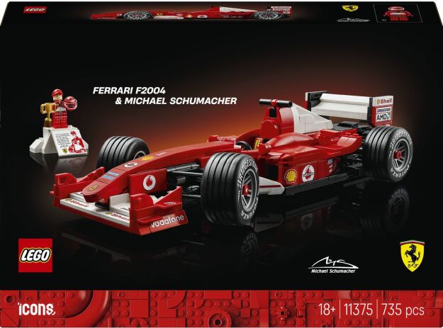 LEGO 11375 - Icons Ferrari F2004 &amp; Michael Schumacher - 401958011375 - crystallotus.eu