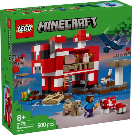 LEGO 21270 - Minecraft The Mooshroom House - 401958021270 - crystallotus.eu