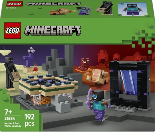 LEGO 21584 - Minecraft Nether &amp; End Portal Journey - 401958021584 - crystallotus.eu