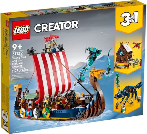 LEGO 31132 - Creator 3in1 Viking Ship &amp; The Midgard Serpent - 401958031132 - crystallotus.eu
