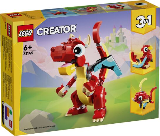 LEGO 31145 - Creator 3in1 Red Dragon - 401958031145 - crystallotus.eu