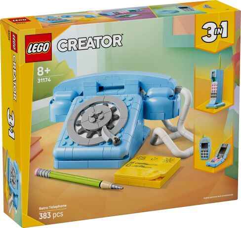 LEGO 31174 - Creator 3in1 Retro Telephone - 401958031174 - crystallotus.eu