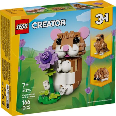LEGO 31376 - Creator 3in1 Cute Hamster With A Flower - 401958031376 - crystallotus.eu