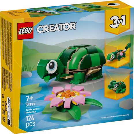 LEGO 31377 - Creator 3in1 Turtle With A Water Lily Flower - 401958031377 - crystallotus.eu