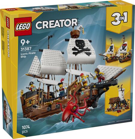 LEGO 31387 - Creator 3in1 Iconic Pirate Ship - 401958031387 - crystallotus.eu