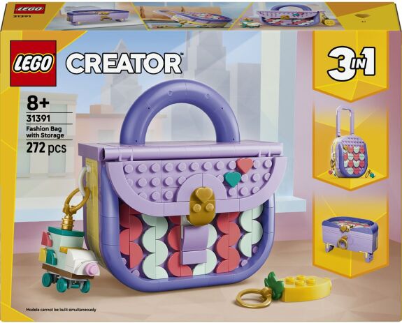 LEGO 31391 - Creator 3in1 Art Fashion Bag With Storage - 401958031391 - crystallotus.eu