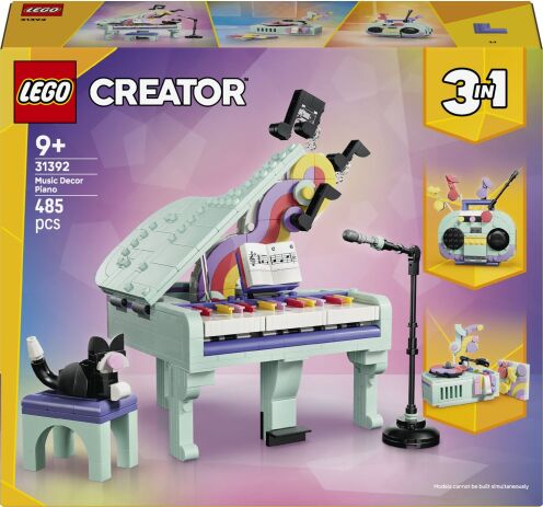 LEGO 31392 - Creator 3in1 Music Decor Piano With Cat - 401958031392 - crystallotus.eu