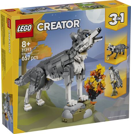 LEGO 31393 - Creator 3in1 Forest Animals: Gray Wolf - 401958031393 - crystallotus.eu