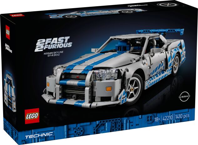 LEGO 42210 - Technic 2 Fast 2 Furious Nissan Skyline GT-R (R34) - 401958042210 - crystallotus.eu