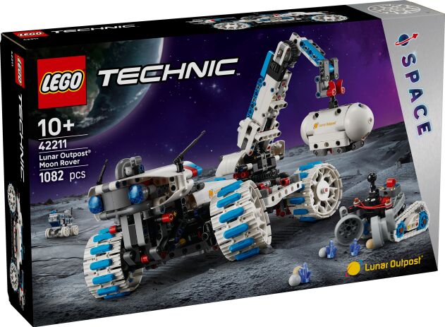 LEGO 42211 - Technic Lunar Outpost Moon Rover Space Vehicle - 401958042211 - crystallotus.eu