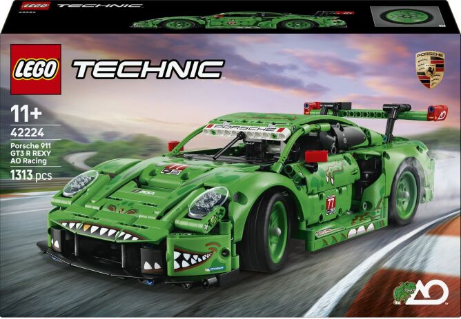 LEGO 42224 - Technic Porsche 911 GT3 R REXY AO Racing Car - 401958042224 - crystallotus.eu