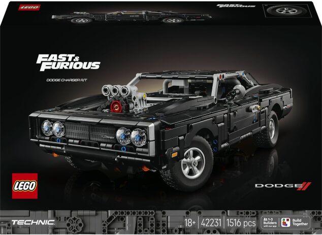 LEGO 42231 - Technic Fast &amp; Furious Dodge Charger R/T Car - 401958042231 - crystallotus.eu