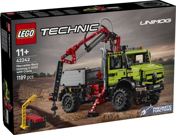 LEGO 42242 - Technic Mercedes-Benz Unimog U 5023 With Crane - 401958042242 - crystallotus.eu