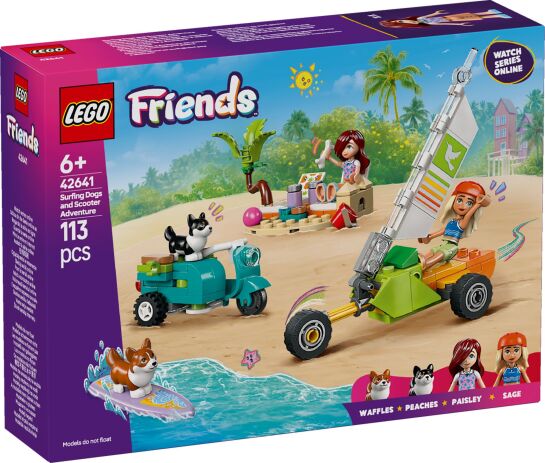 LEGO 42641 - Friends Surfing Dogs &amp; Scooter Adventure - 401958042641 - crystallotus.eu