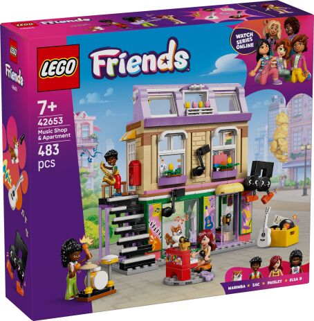 LEGO 42653 - Friends Music Store &amp; Apartment - 401958042653 - crystallotus.eu