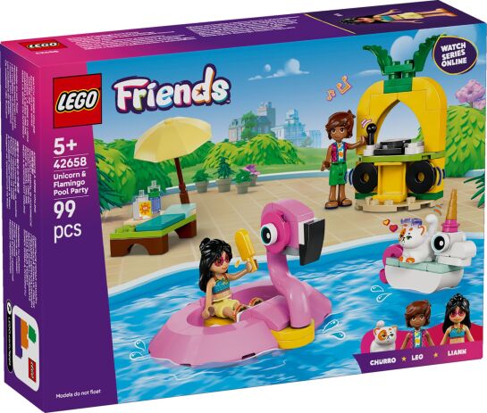 LEGO 42658 - Friends Unicorn &amp; Flamingo Pool Party - 401958042658 - crystallotus.eu