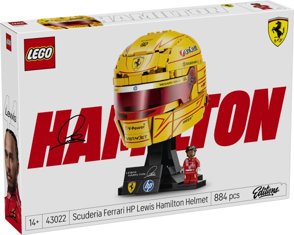 LEGO 43022 - Editions Scuderia Ferrari HP Lewis Hamilton Helmet - 401958043022 - crystallotus.eu
