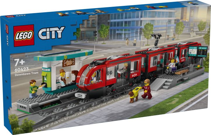 LEGO 60423 - City Downtown Streetcar &amp; Station - 401958060423 - crystallotus.eu