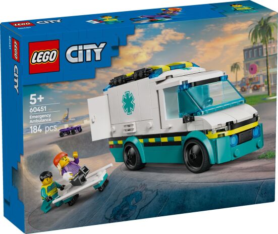 LEGO 60451 - City Emergency Ambulance - 401958060451 - crystallotus.eu