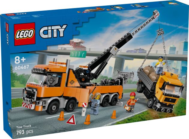 LEGO 60467 - City Heavy-Duty Recovery Tow Truck With Crane - 401958060467 - crystallotus.eu